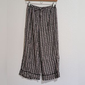 O’Neill Wide Leg Rayon Ankle Pant XS Beach Summer Vacation Lounge